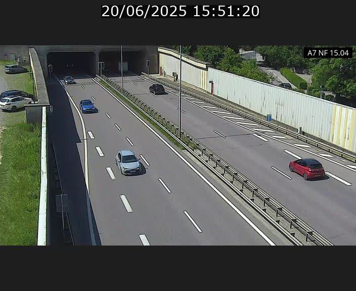 <h2>Caméra trafic Luxembourg - A7, Tunnel Mersch, entrée sud, direction Ettelbruck</h2>