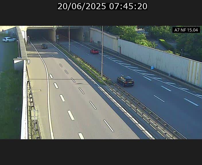 <h2>Caméra trafic Luxembourg - A7, Tunnel Mersch, entrée sud, direction Ettelbruck</h2>