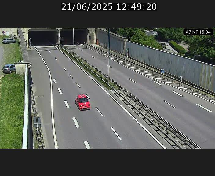 <h2>Caméra trafic Luxembourg - A7, Tunnel Mersch, entrée sud, direction Ettelbruck</h2>