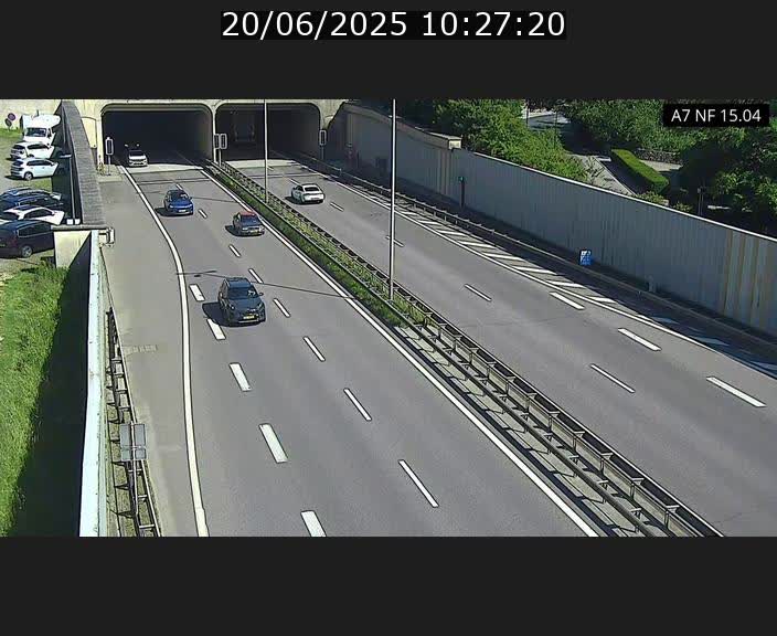 <h2>Caméra trafic Luxembourg - A7, Tunnel Mersch, entrée sud, direction Ettelbruck</h2>