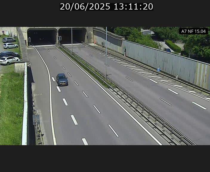 <h2>Caméra trafic Luxembourg - A7, Tunnel Mersch, entrée sud, direction Ettelbruck</h2>