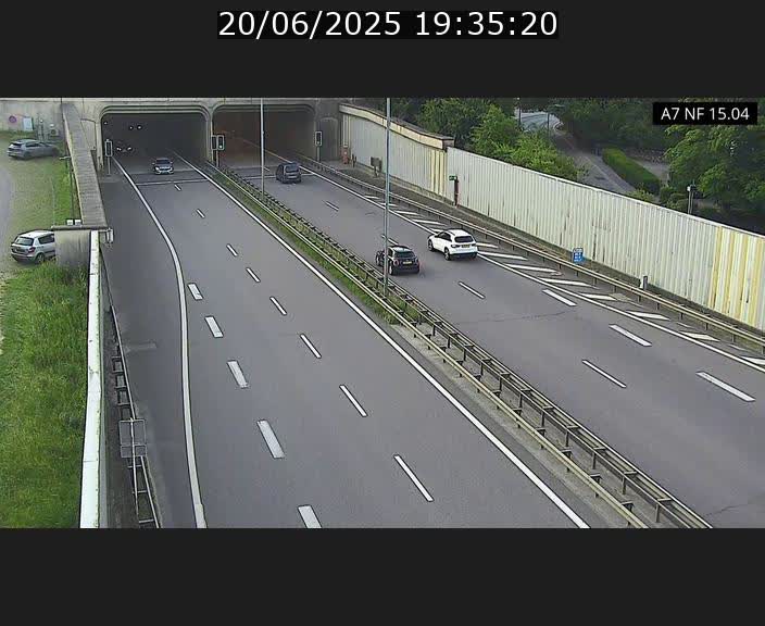 <h2>Caméra trafic Luxembourg - A7, Tunnel Mersch, entrée sud, direction Ettelbruck</h2>