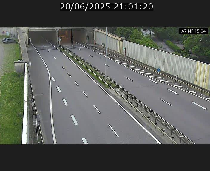 <h2>Caméra trafic Luxembourg - A7, Tunnel Mersch, entrée sud, direction Ettelbruck</h2>