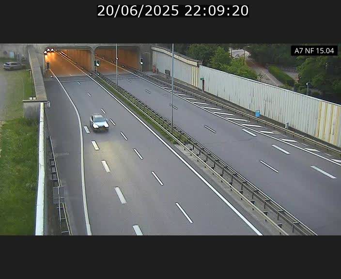 <h2>Caméra trafic Luxembourg - A7, Tunnel Mersch, entrée sud, direction Ettelbruck</h2>