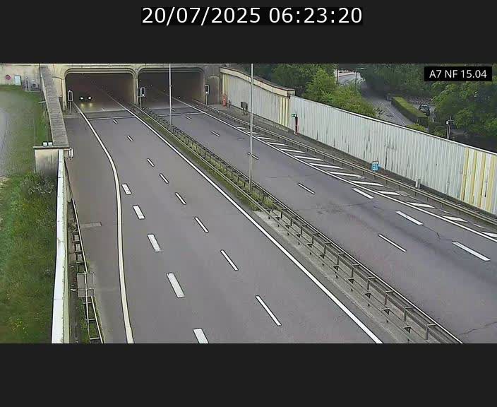 <h2>Caméra trafic Luxembourg - A7, Tunnel Mersch, entrée sud, direction Ettelbruck</h2>