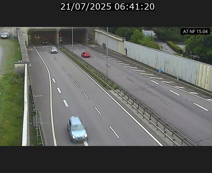 <h2>Caméra trafic Luxembourg - A7, Tunnel Mersch, entrée sud, direction Ettelbruck</h2>
