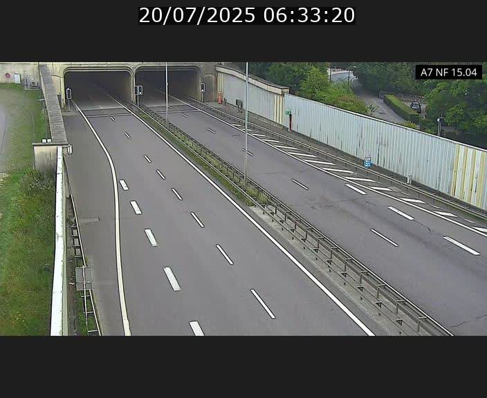 <h2>Caméra trafic Luxembourg - A7, Tunnel Mersch, entrée sud, direction Ettelbruck</h2>