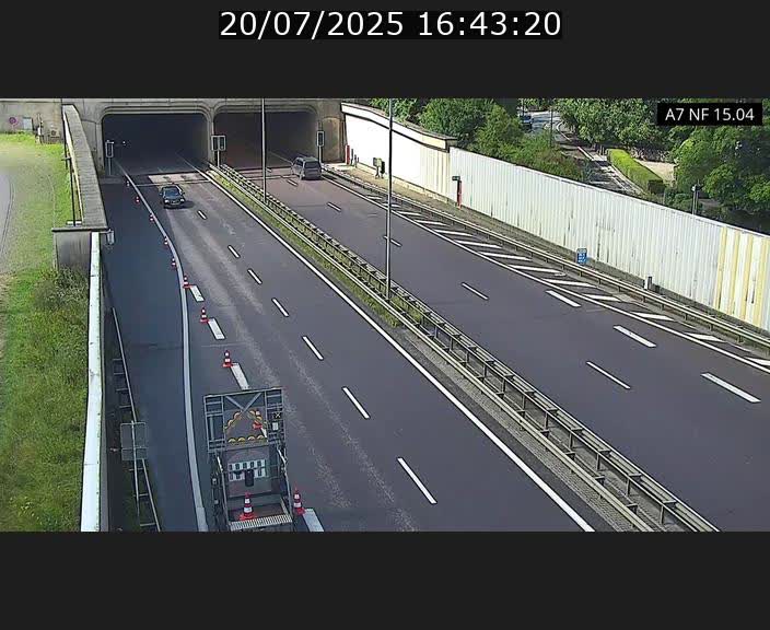 <h2>Caméra trafic Luxembourg - A7, Tunnel Mersch, entrée sud, direction Ettelbruck</h2>