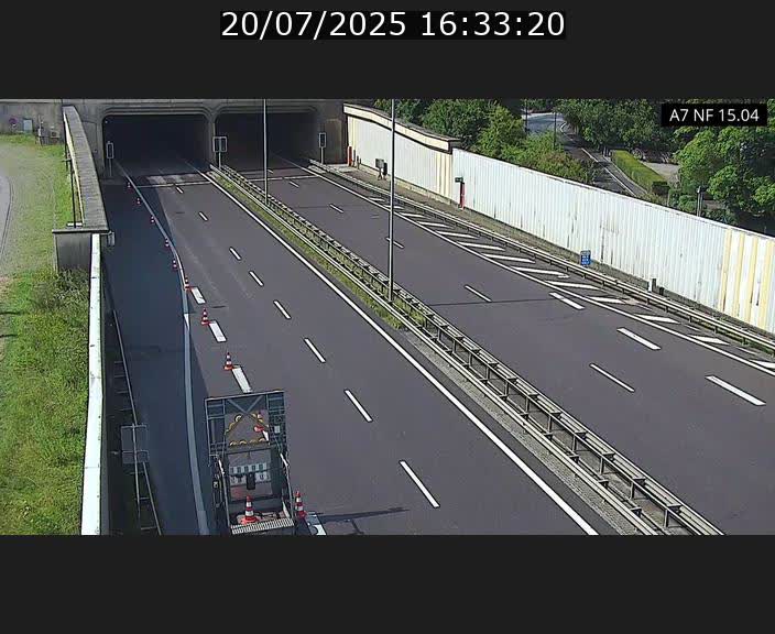 <h2>Caméra trafic Luxembourg - A7, Tunnel Mersch, entrée sud, direction Ettelbruck</h2>