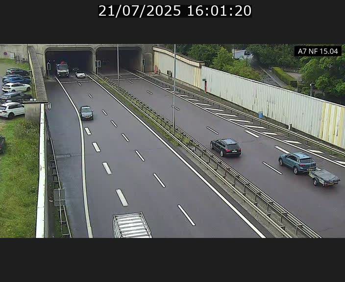 <h2>Caméra trafic Luxembourg - A7, Tunnel Mersch, entrée sud, direction Ettelbruck</h2>