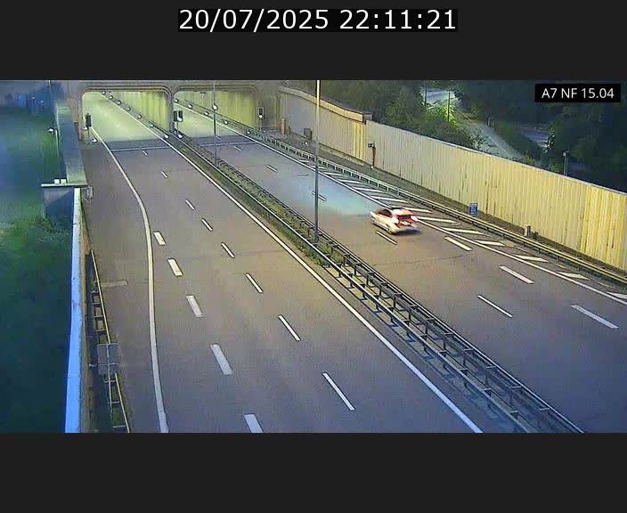 <h2>Caméra trafic Luxembourg - A7, Tunnel Mersch, entrée sud, direction Ettelbruck</h2>
