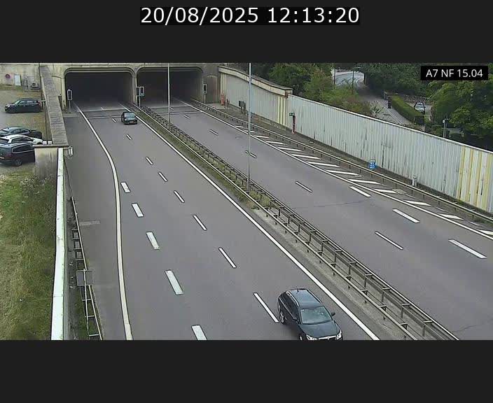 <h2>Caméra trafic Luxembourg - A7, Tunnel Mersch, entrée sud, direction Ettelbruck</h2>