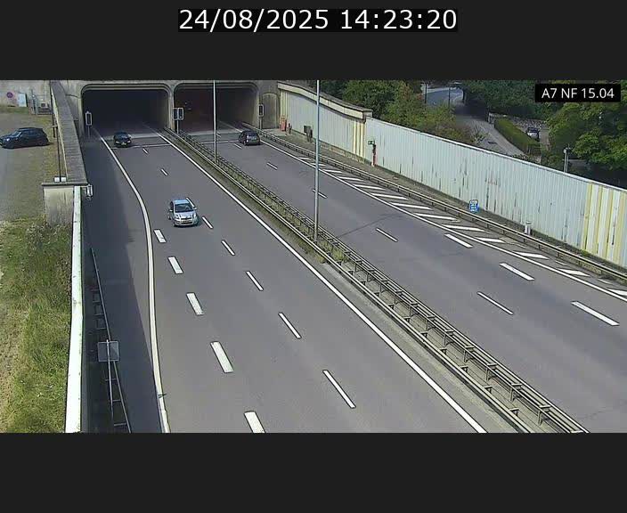 <h2>Caméra trafic Luxembourg - A7, Tunnel Mersch, entrée sud, direction Ettelbruck</h2>