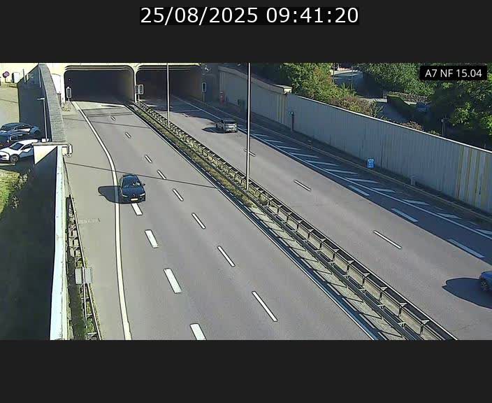 <h2>Caméra trafic Luxembourg - A7, Tunnel Mersch, entrée sud, direction Ettelbruck</h2>