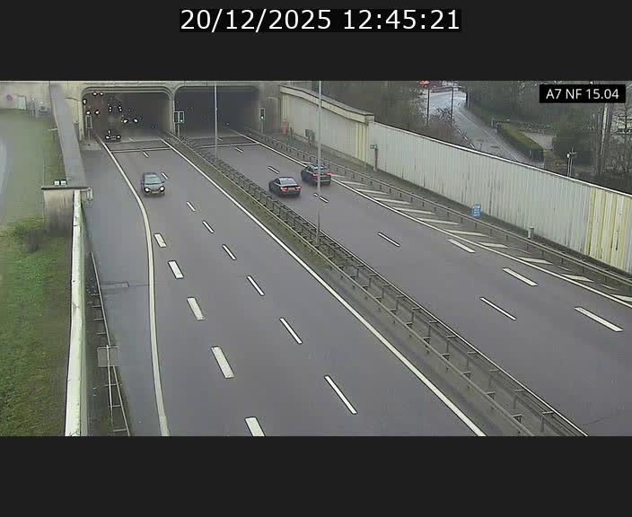<h2>Caméra trafic Luxembourg - A7, Tunnel Mersch, entrée sud, direction Ettelbruck</h2>