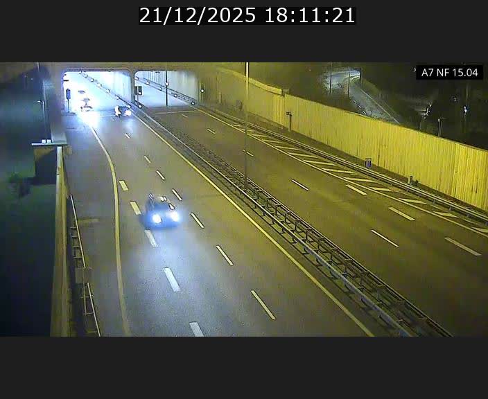 <h2>Caméra trafic Luxembourg - A7, Tunnel Mersch, entrée sud, direction Ettelbruck</h2>