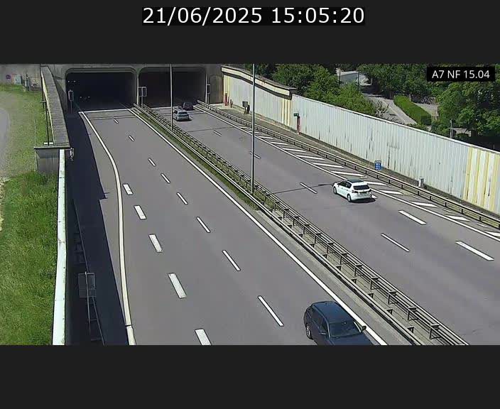 <h2>Caméra trafic Luxembourg - A7, Tunnel Mersch, entrée sud, direction Ettelbruck</h2>
