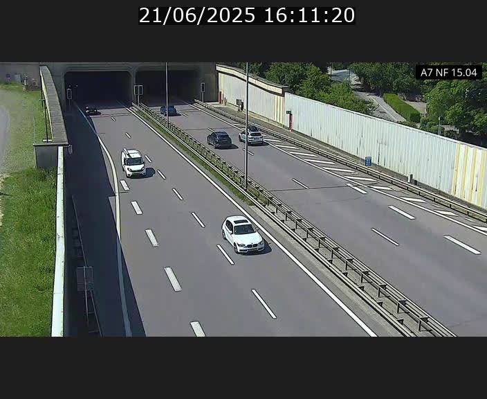 <h2>Caméra trafic Luxembourg - A7, Tunnel Mersch, entrée sud, direction Ettelbruck</h2>
