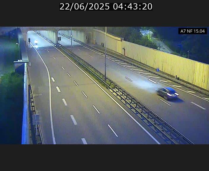 <h2>Caméra trafic Luxembourg - A7, Tunnel Mersch, entrée sud, direction Ettelbruck</h2>