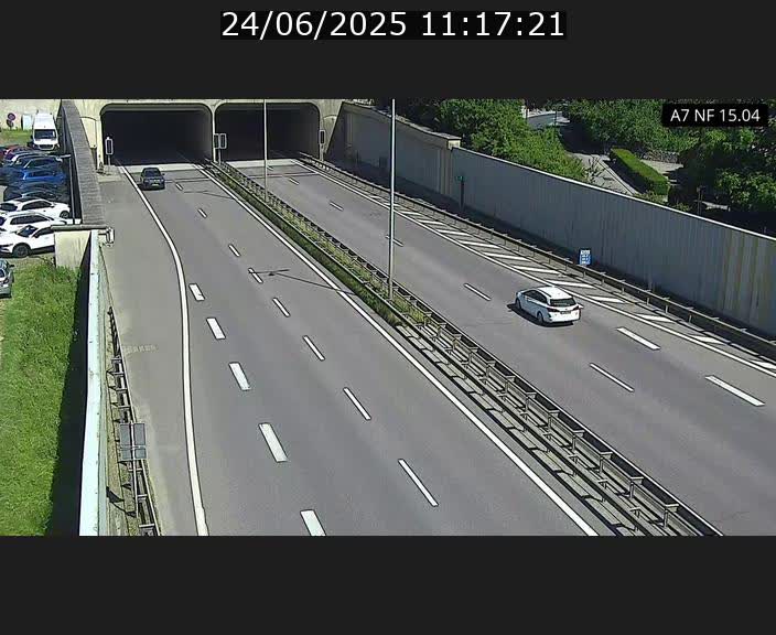 <h2>Caméra trafic Luxembourg - A7, Tunnel Mersch, entrée sud, direction Ettelbruck</h2>