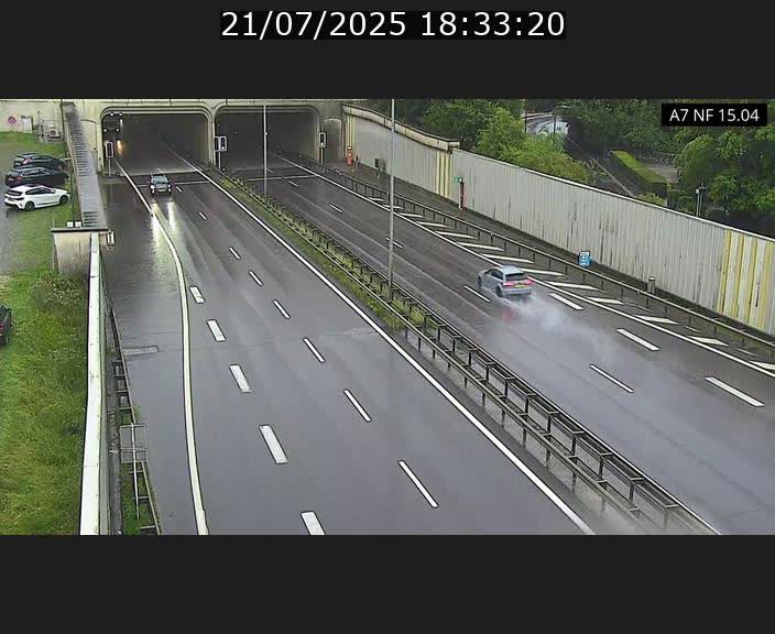 <h2>Caméra trafic Luxembourg - A7, Tunnel Mersch, entrée sud, direction Ettelbruck</h2>
