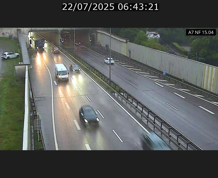 <h2>Caméra trafic Luxembourg - A7, Tunnel Mersch, entrée sud, direction Ettelbruck</h2>
