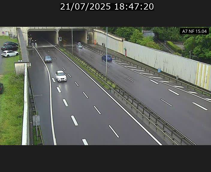 <h2>Caméra trafic Luxembourg - A7, Tunnel Mersch, entrée sud, direction Ettelbruck</h2>