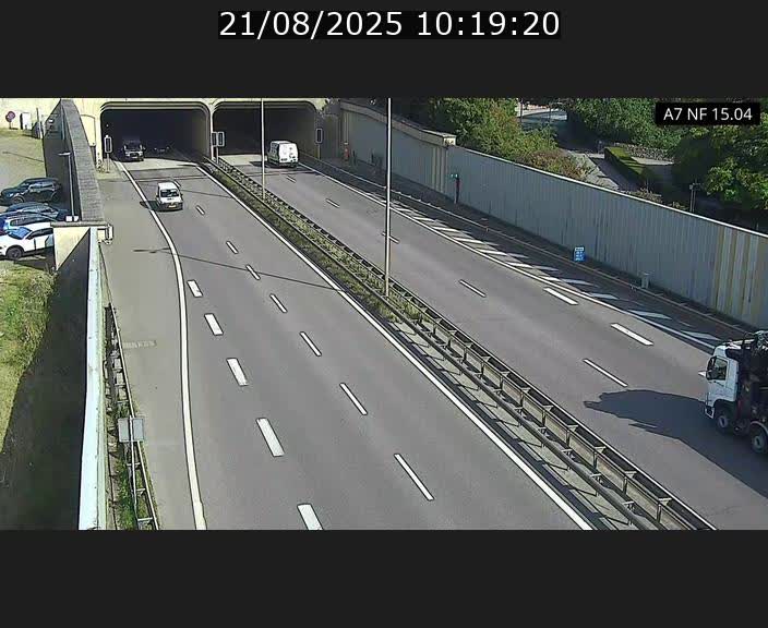 <h2>Caméra trafic Luxembourg - A7, Tunnel Mersch, entrée sud, direction Ettelbruck</h2>