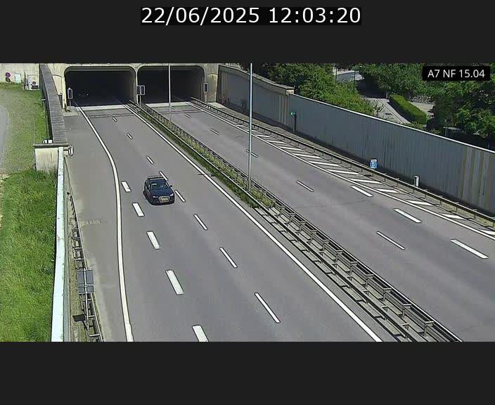 <h2>Caméra trafic Luxembourg - A7, Tunnel Mersch, entrée sud, direction Ettelbruck</h2>
