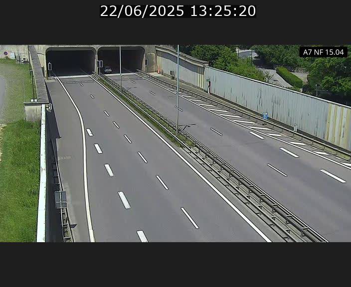 <h2>Caméra trafic Luxembourg - A7, Tunnel Mersch, entrée sud, direction Ettelbruck</h2>