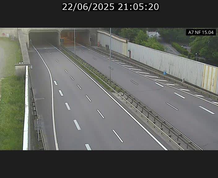 <h2>Caméra trafic Luxembourg - A7, Tunnel Mersch, entrée sud, direction Ettelbruck</h2>