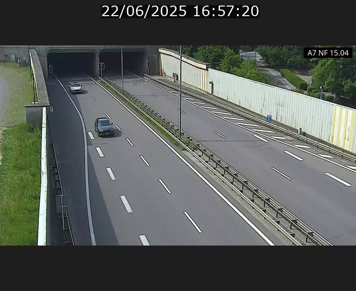 <h2>Caméra trafic Luxembourg - A7, Tunnel Mersch, entrée sud, direction Ettelbruck</h2>