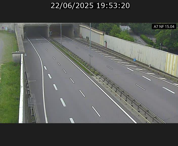 <h2>Caméra trafic Luxembourg - A7, Tunnel Mersch, entrée sud, direction Ettelbruck</h2>
