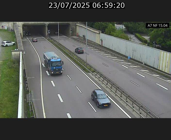 <h2>Caméra trafic Luxembourg - A7, Tunnel Mersch, entrée sud, direction Ettelbruck</h2>