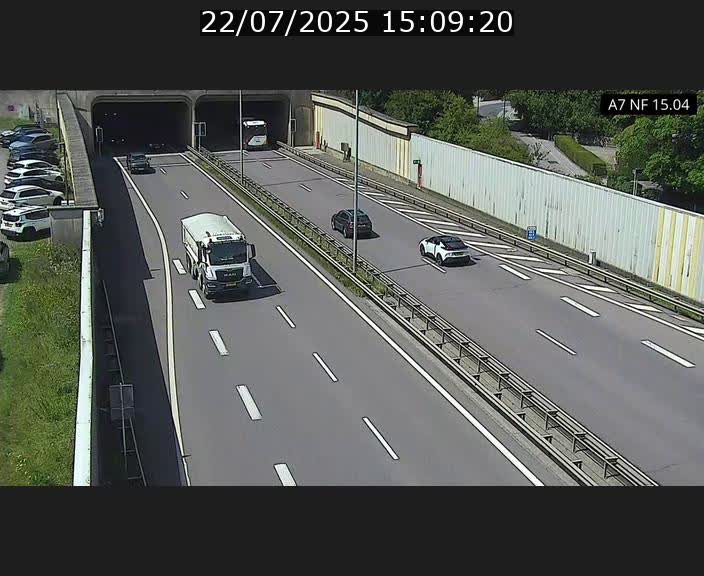 <h2>Caméra trafic Luxembourg - A7, Tunnel Mersch, entrée sud, direction Ettelbruck</h2>