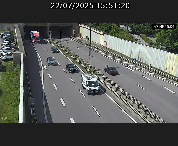<h2>Caméra trafic Luxembourg - A7, Tunnel Mersch, entrée sud, direction Ettelbruck</h2>