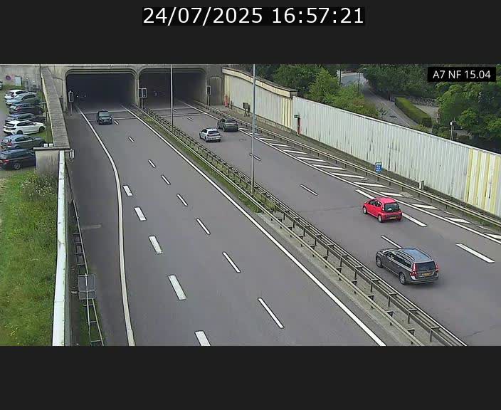 <h2>Caméra trafic Luxembourg - A7, Tunnel Mersch, entrée sud, direction Ettelbruck</h2>