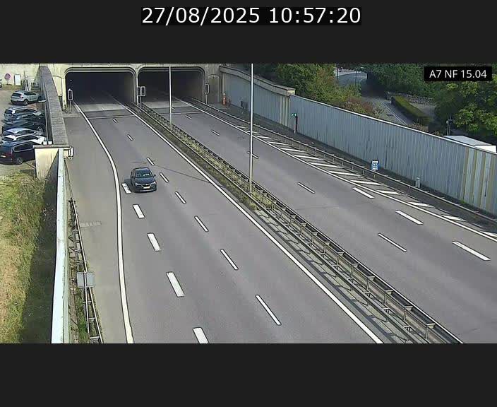 <h2>Caméra trafic Luxembourg - A7, Tunnel Mersch, entrée sud, direction Ettelbruck</h2>