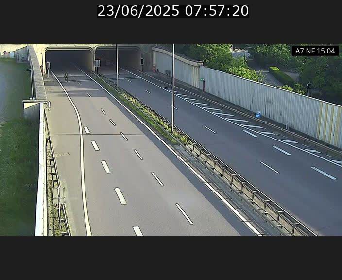<h2>Caméra trafic Luxembourg - A7, Tunnel Mersch, entrée sud, direction Ettelbruck</h2>