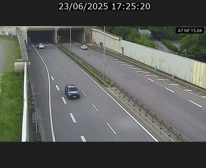 <h2>Caméra trafic Luxembourg - A7, Tunnel Mersch, entrée sud, direction Ettelbruck</h2>