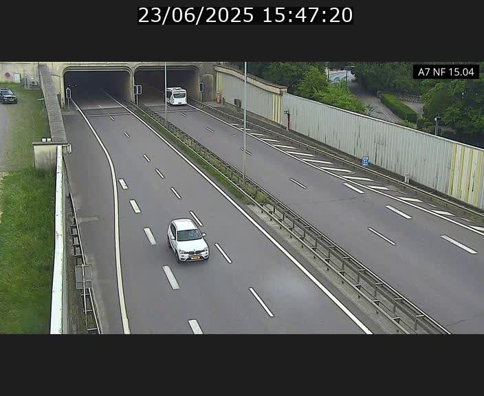 <h2>Caméra trafic Luxembourg - A7, Tunnel Mersch, entrée sud, direction Ettelbruck</h2>