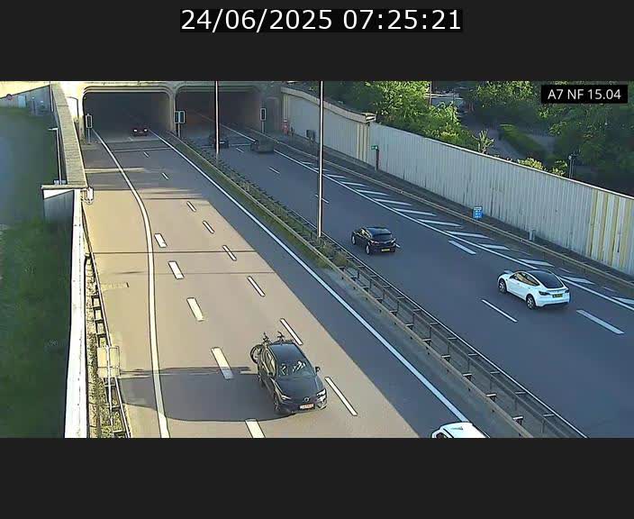 <h2>Caméra trafic Luxembourg - A7, Tunnel Mersch, entrée sud, direction Ettelbruck</h2>