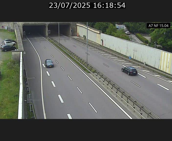 <h2>Caméra trafic Luxembourg - A7, Tunnel Mersch, entrée sud, direction Ettelbruck</h2>