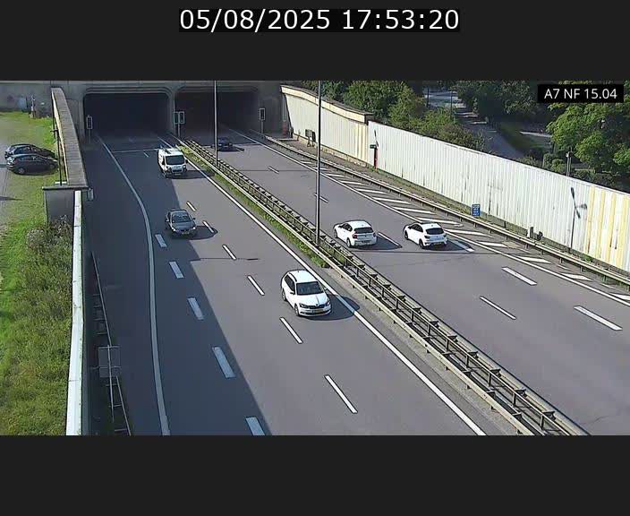 <h2>Caméra trafic Luxembourg - A7, Tunnel Mersch, entrée sud, direction Ettelbruck</h2>