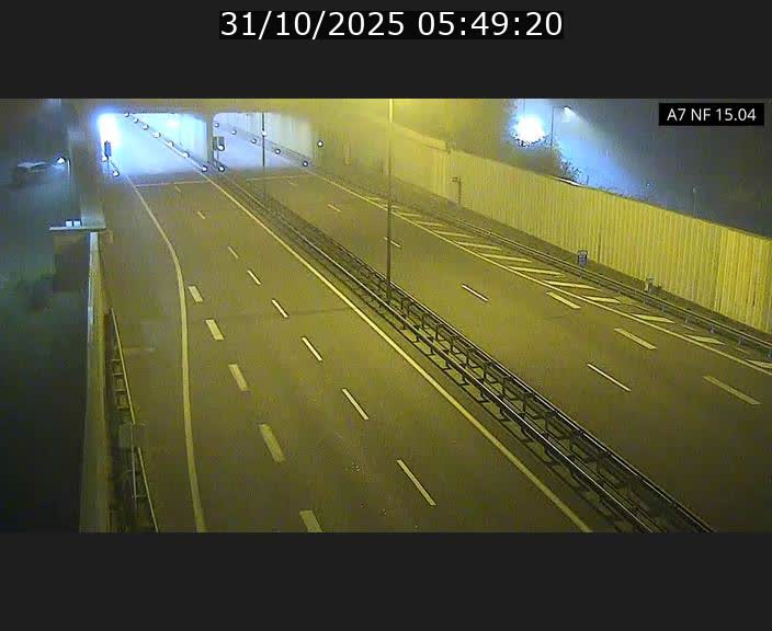 Caméra trafic Luxembourg - A7, Tunnel Mersch, entrée sud, direction Ettelbruck