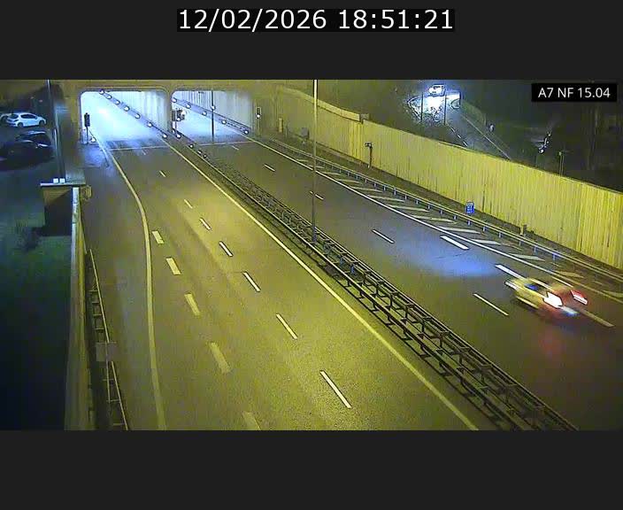 <h2>Caméra trafic Luxembourg - A7, Tunnel Mersch, entrée sud, direction Ettelbruck</h2>