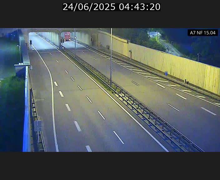 <h2>Caméra trafic Luxembourg - A7, Tunnel Mersch, entrée sud, direction Ettelbruck</h2>