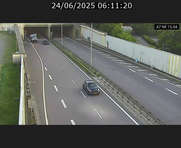 <h2>Caméra trafic Luxembourg - A7, Tunnel Mersch, entrée sud, direction Ettelbruck</h2>