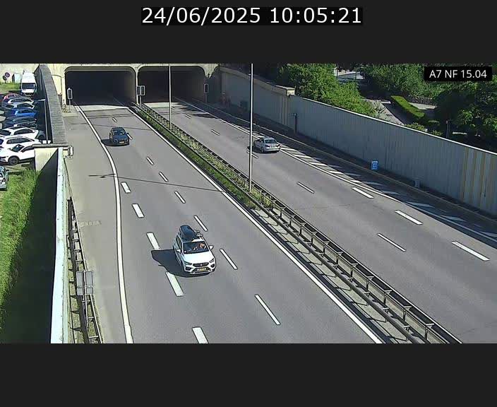 <h2>Caméra trafic Luxembourg - A7, Tunnel Mersch, entrée sud, direction Ettelbruck</h2>