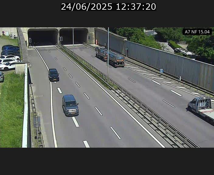 <h2>Caméra trafic Luxembourg - A7, Tunnel Mersch, entrée sud, direction Ettelbruck</h2>